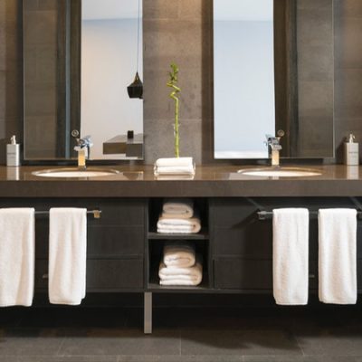 photo of mirrors in bathroom